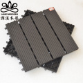 Waterproof outdoor flooring wood plastic composite keel wpc decking interlocking outdoor deck tiles